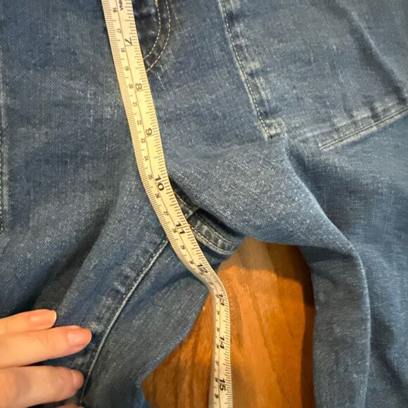 Gap High-rise wide leg crop jeans size 10short - Picture 5 of 10